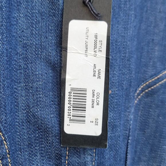 Land Of Distraction 70’s Inspired Denim Flared Utility Jumpsuit - Picture 8 of 8